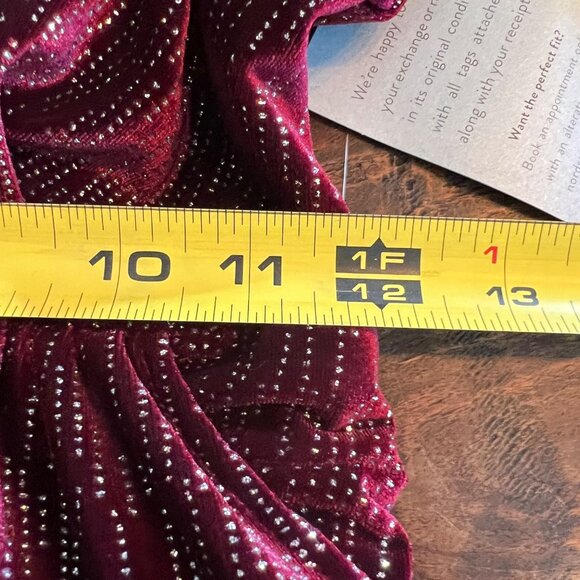 Lavish Alice Sparkly Maroon Cocktail Mini Dress Sz. 2 - Picture 11 of 13